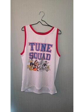 Space Jam Tune Squad Jersey Tank Top XL Looney Tunes Bugs Bunny Basketball